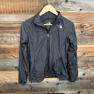 The North Face Womens Hydrenalite Full Zip Wind Breaker Jacket Black XS Pockets